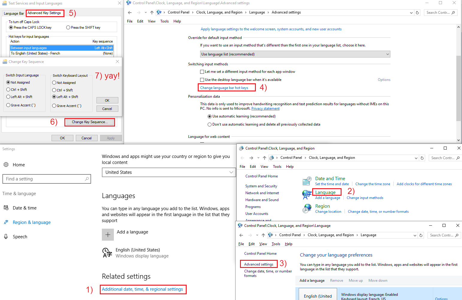 keyboard shortcut to switch windows